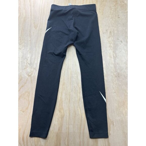 Nike Sportswear Womens Swoosh Logo Leggings Tight Mid Rise Black Small Compress - Picture 5 of 6